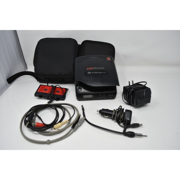 Sony Other - Vintage Sony D-180K Car Discman Portable CD Player Complete Kit Case Adapter